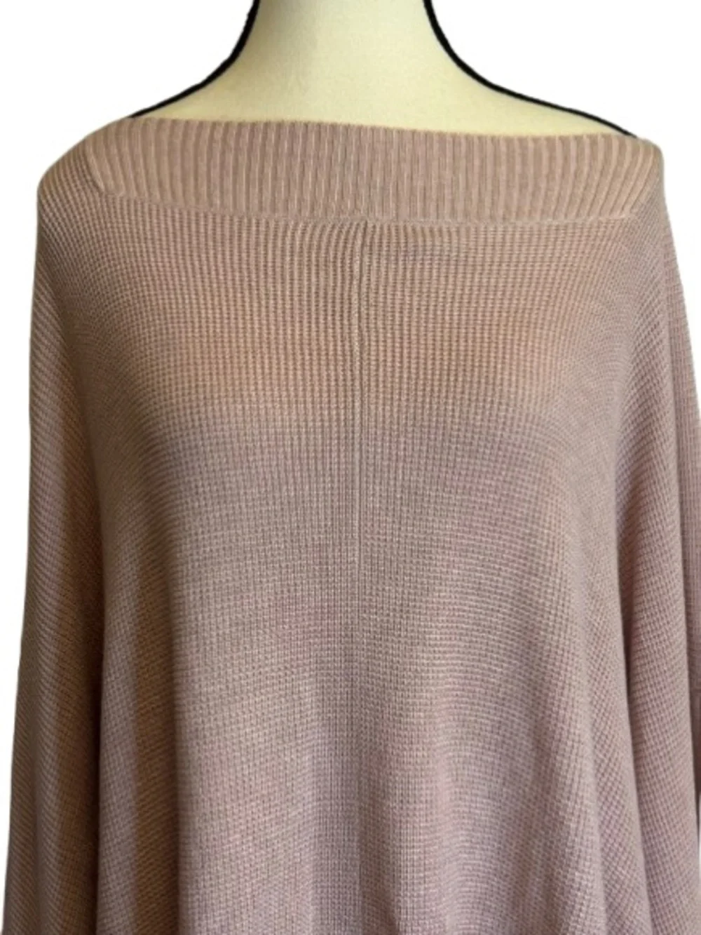 Lululemon NWOT Forward Flow Cape Blush Pink Cashmere Blend Poncho Sweater OS